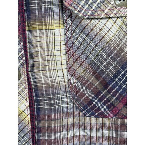 Marmot Shirt Womens S‎ Purple Plaid Long Sleeve Button Front Blouse Small - Picture 8 of 11